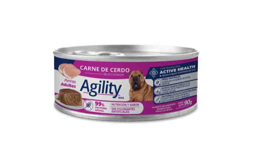 LATA AGILITY PERRO CERDO 90 GM